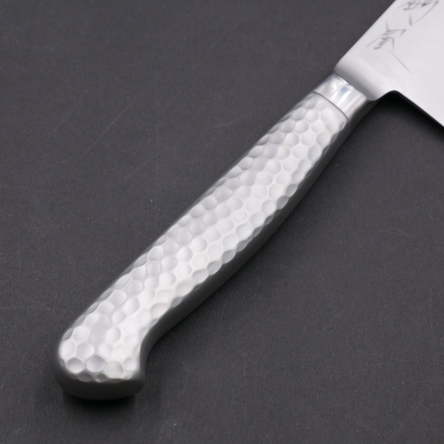 Molybdenum Steel Tsuchime Small Santoku Stainless Handle