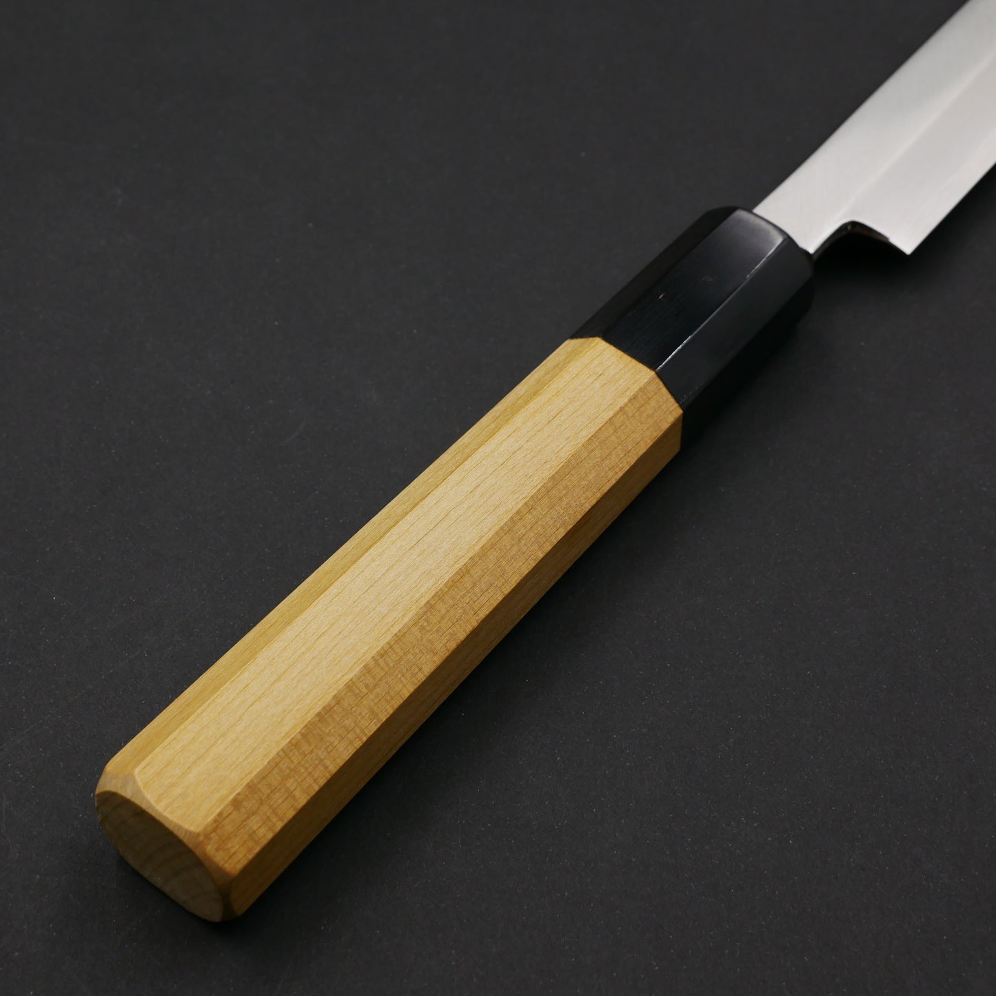 Silver#3 Stainless Steel Fine-Finish Takohiki Magnolia Octagonal Handle