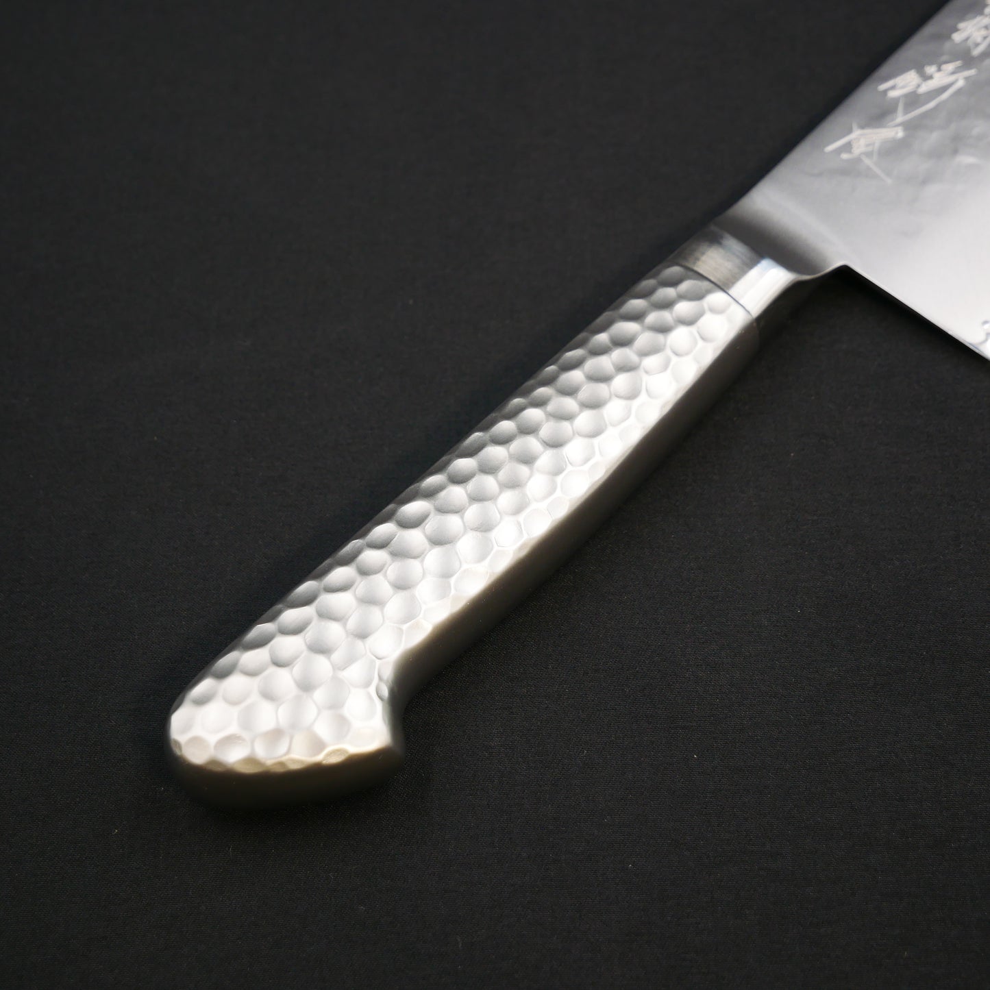 Molybdenum Steel Tsuchime Santoku Stainless Handle