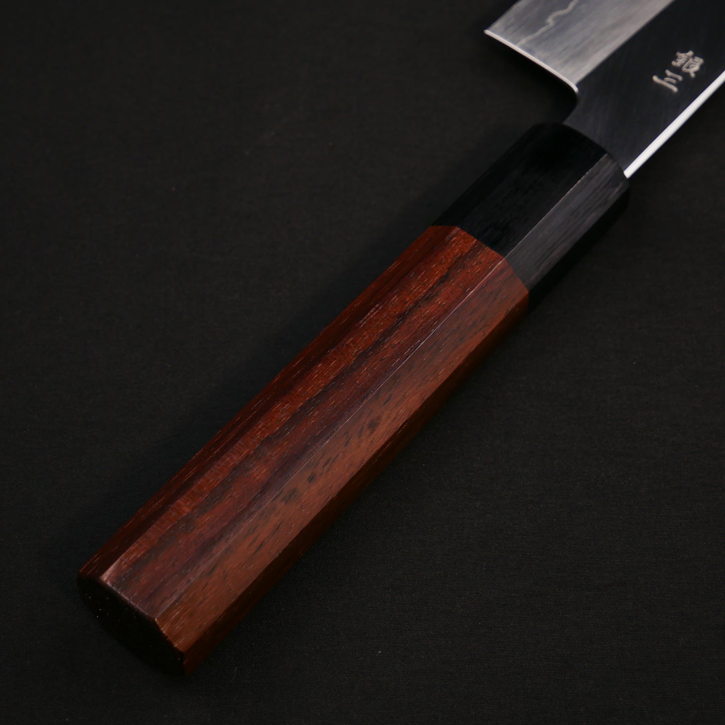 Silver#3 Stainless Steel Santoku Rosewood Octagonal Handle