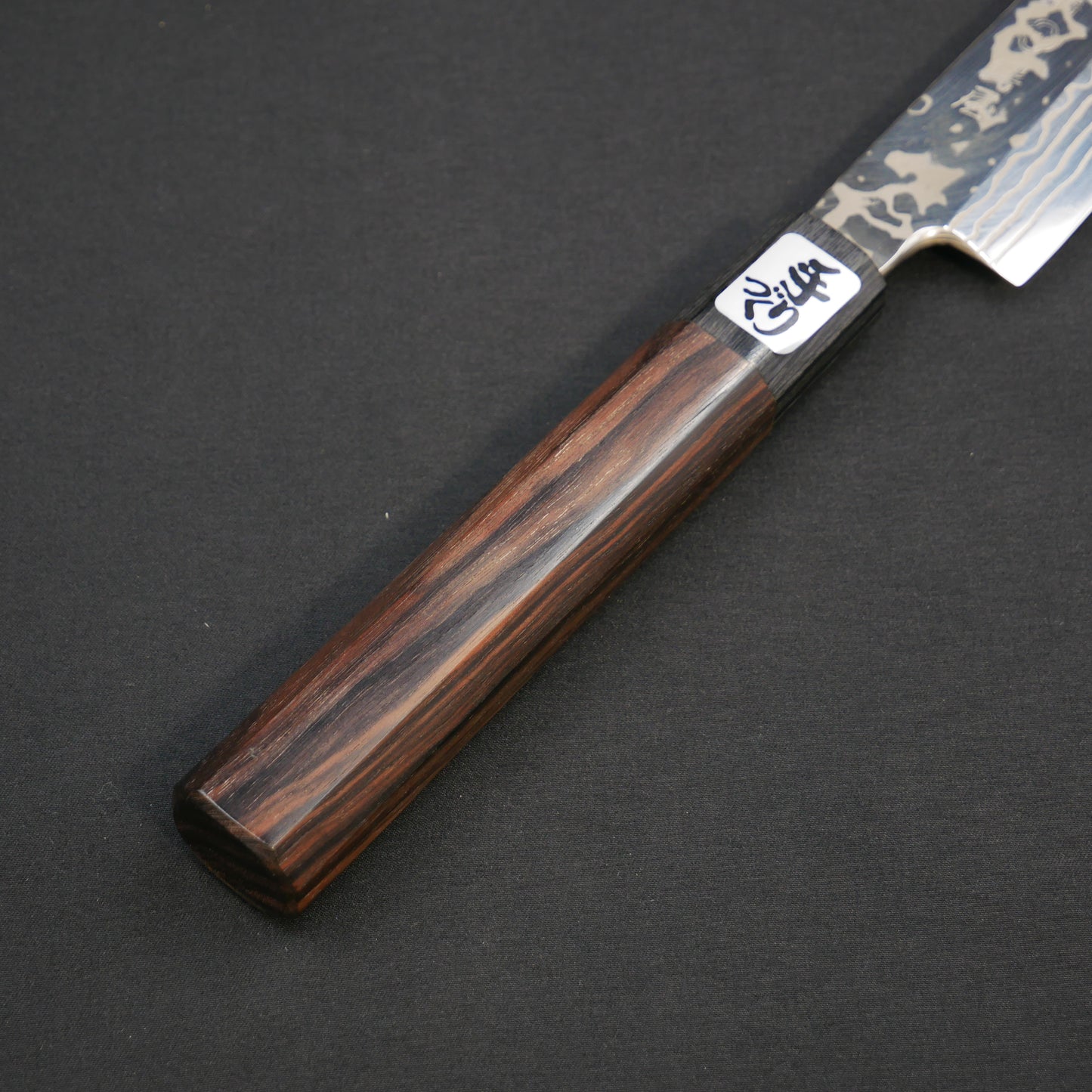 Yoshida Hamono ZDP189 Damascus Takohiki Ebnoy Octagonal Handle