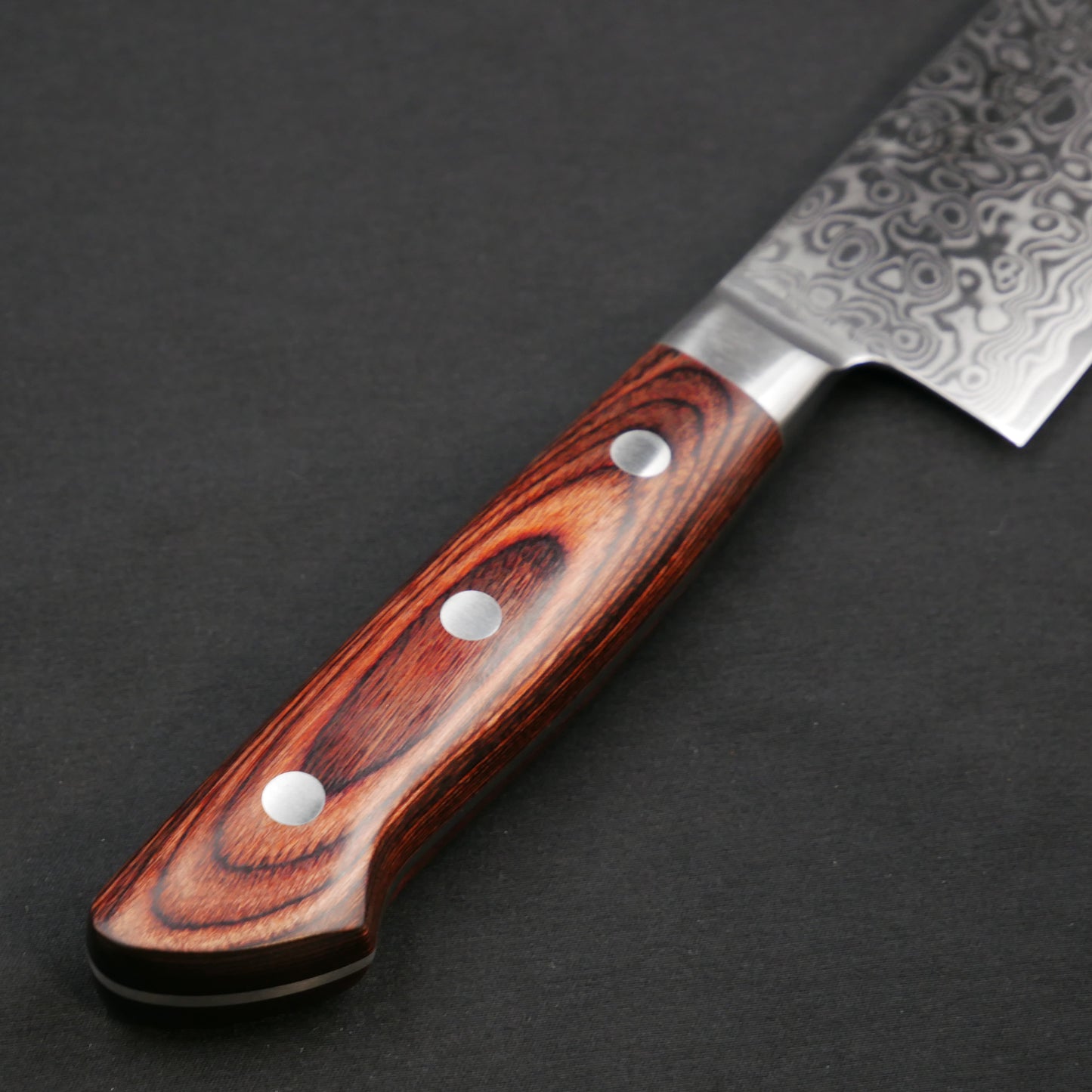Cobalt Steel Damascus Santoku