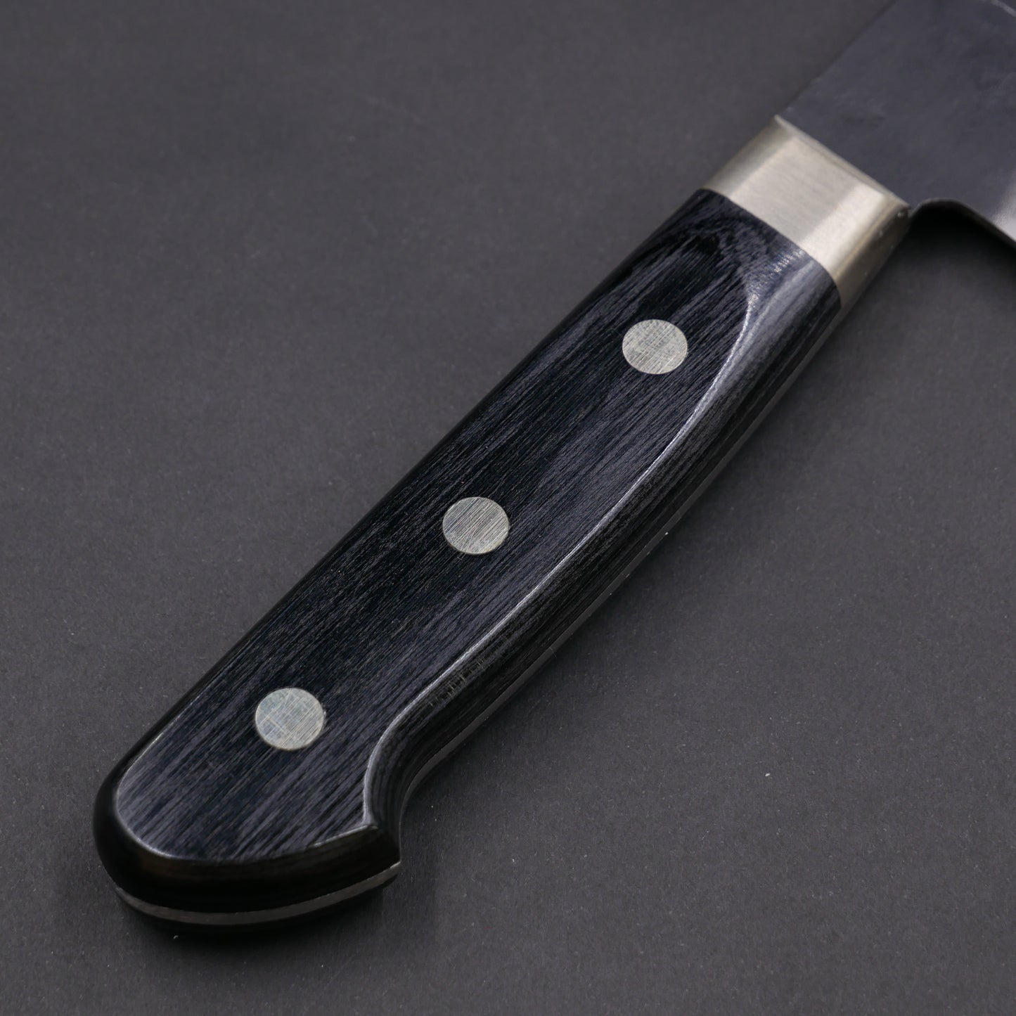 BlueSuper Carbon Steel Kurouchi Tsuchime StainlessClad Kiritsuke Gyuto