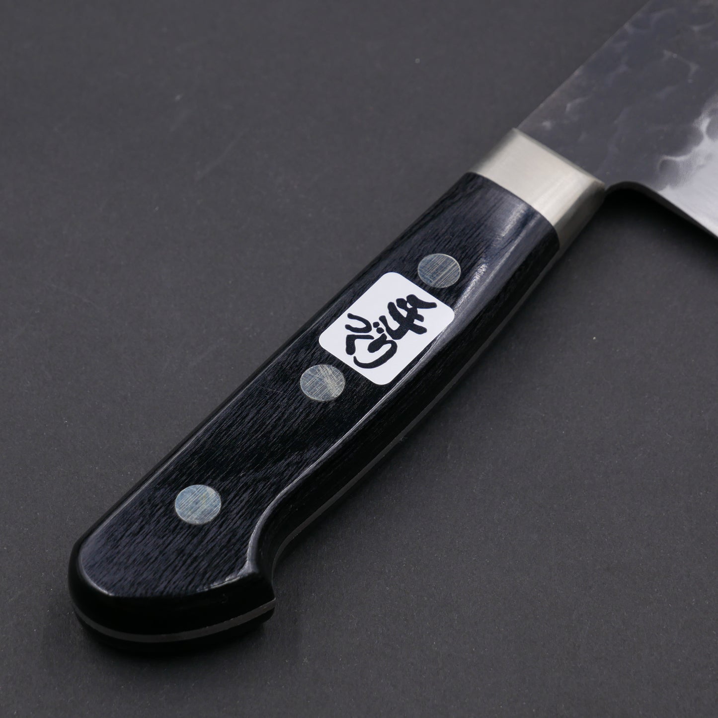 BlueSuper Carbon Steel Kurouchi Tsuchime StainlessClad Kiritsuke Gyuto