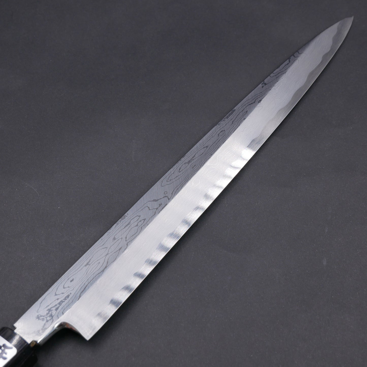 Blue#2 Carbon Steel Suminagashi Yanagiba Rosewood Octagonal Handle