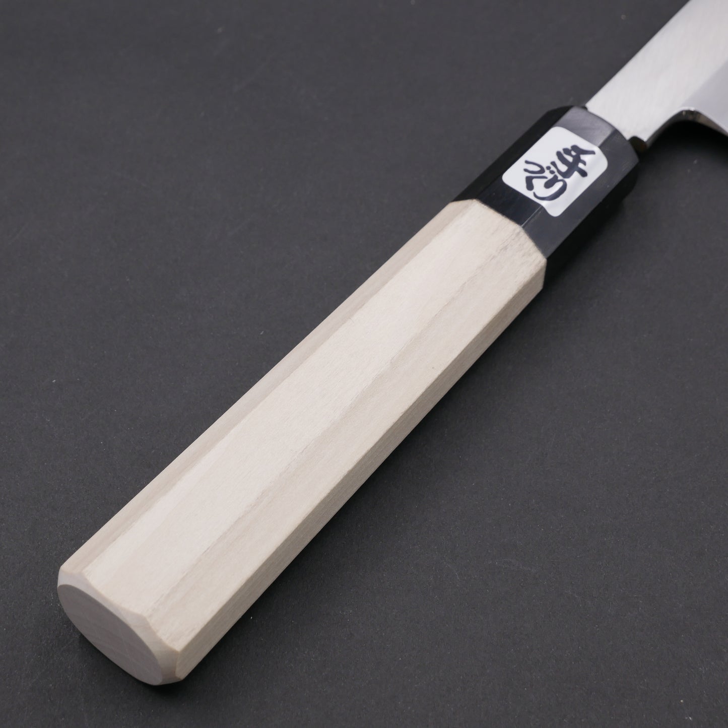 Silver#3 Stainless Steel Fine-Finish Kiritsuke Yanagiba Magnolia Octagonal Handle