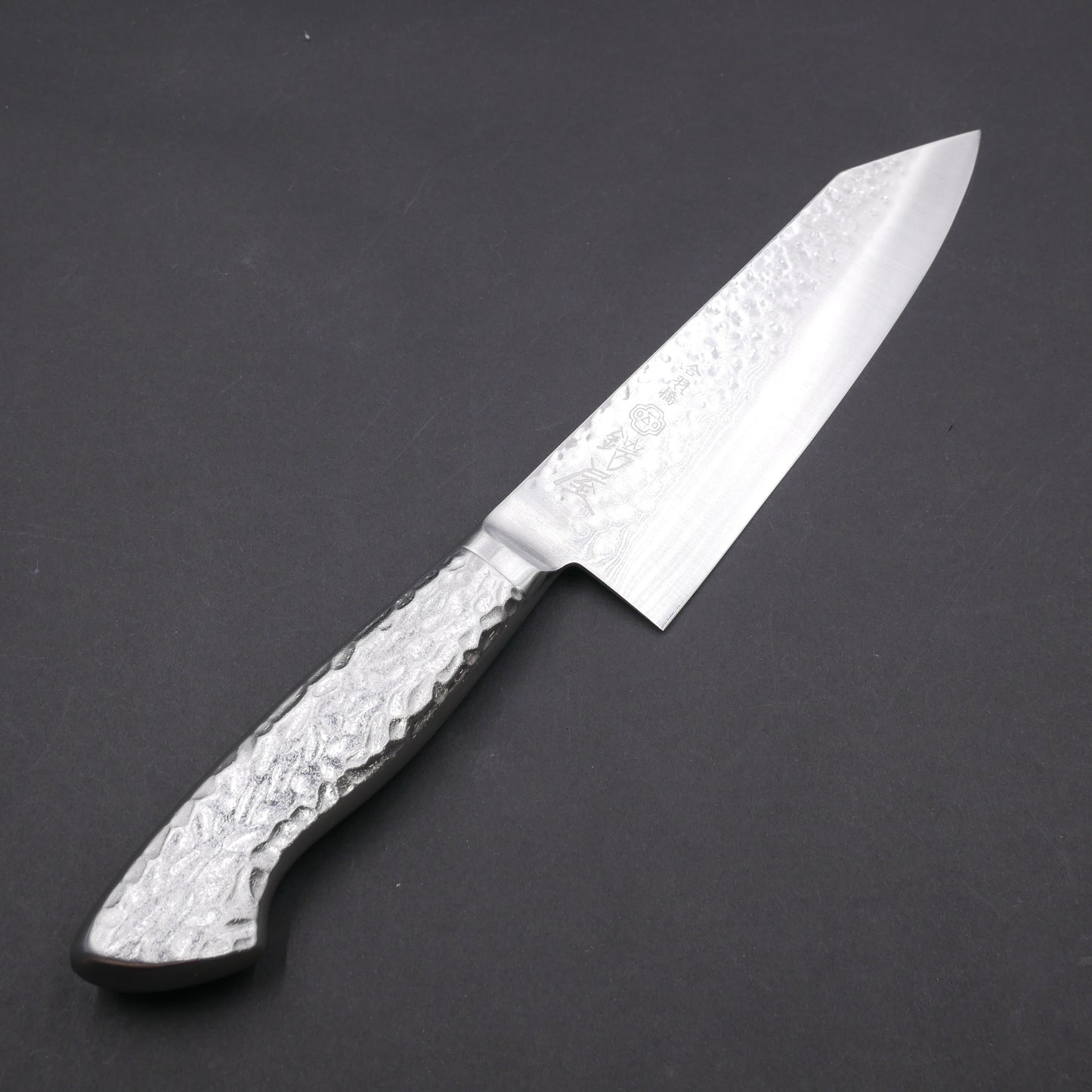 Molybdenum Vanadium Steel Tsuchime Kiritsuke Santoku Stainless Steel Handle