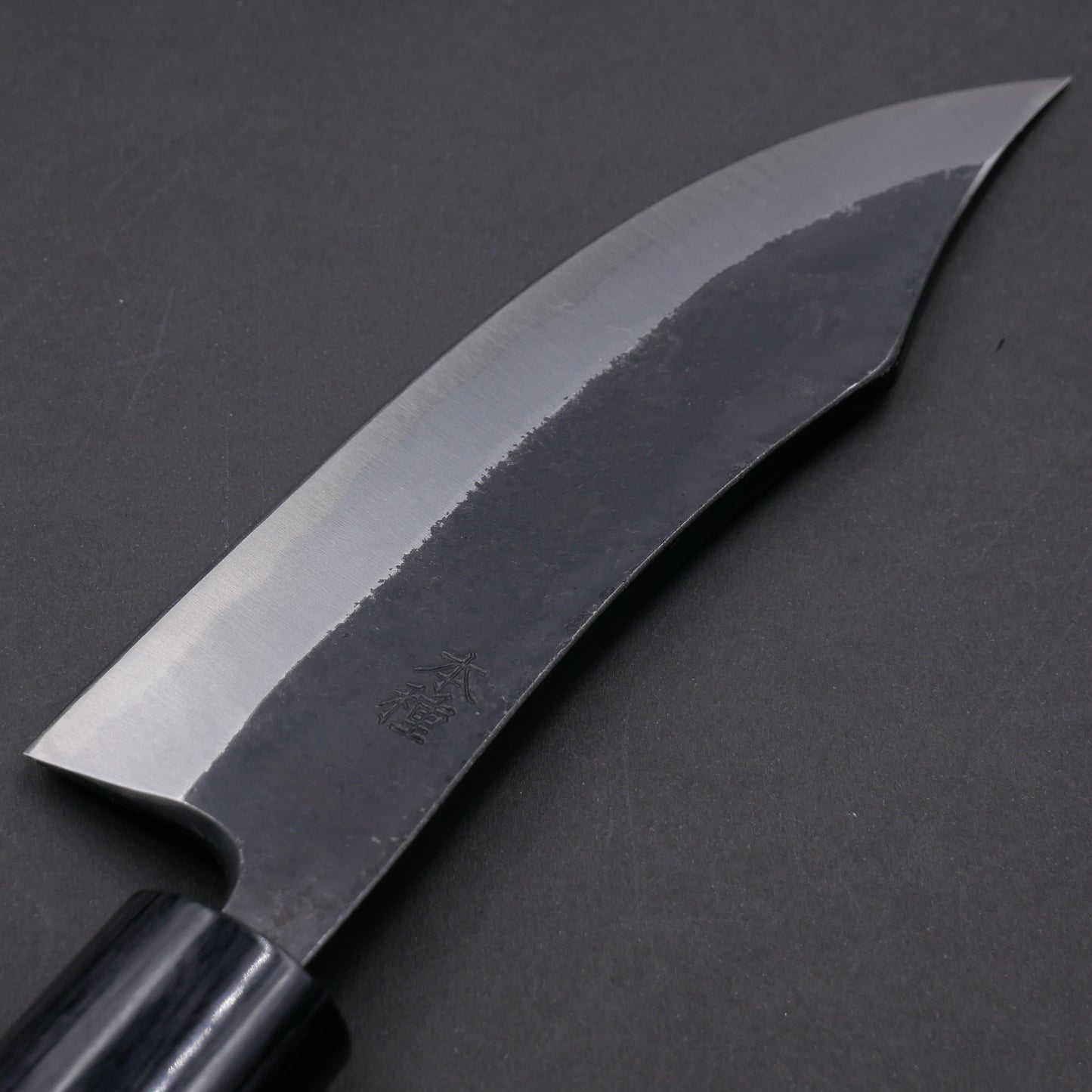 "Tanegashima" Blue#2 Carbon Steel Kurouchi Deer Fillet Knife Rosewood Handle