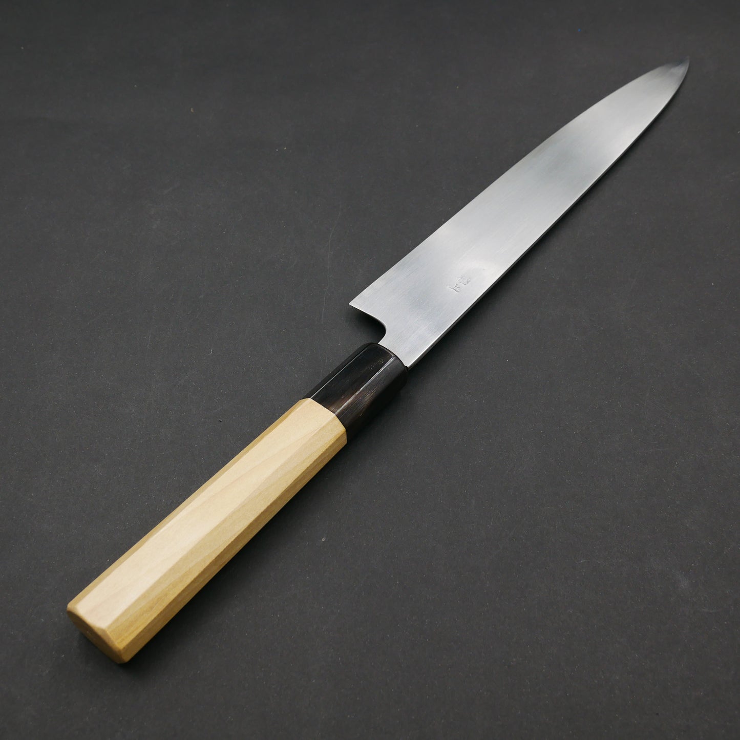White#2 Carbon Steel Sujihiki Magnolia Octagonal Handle