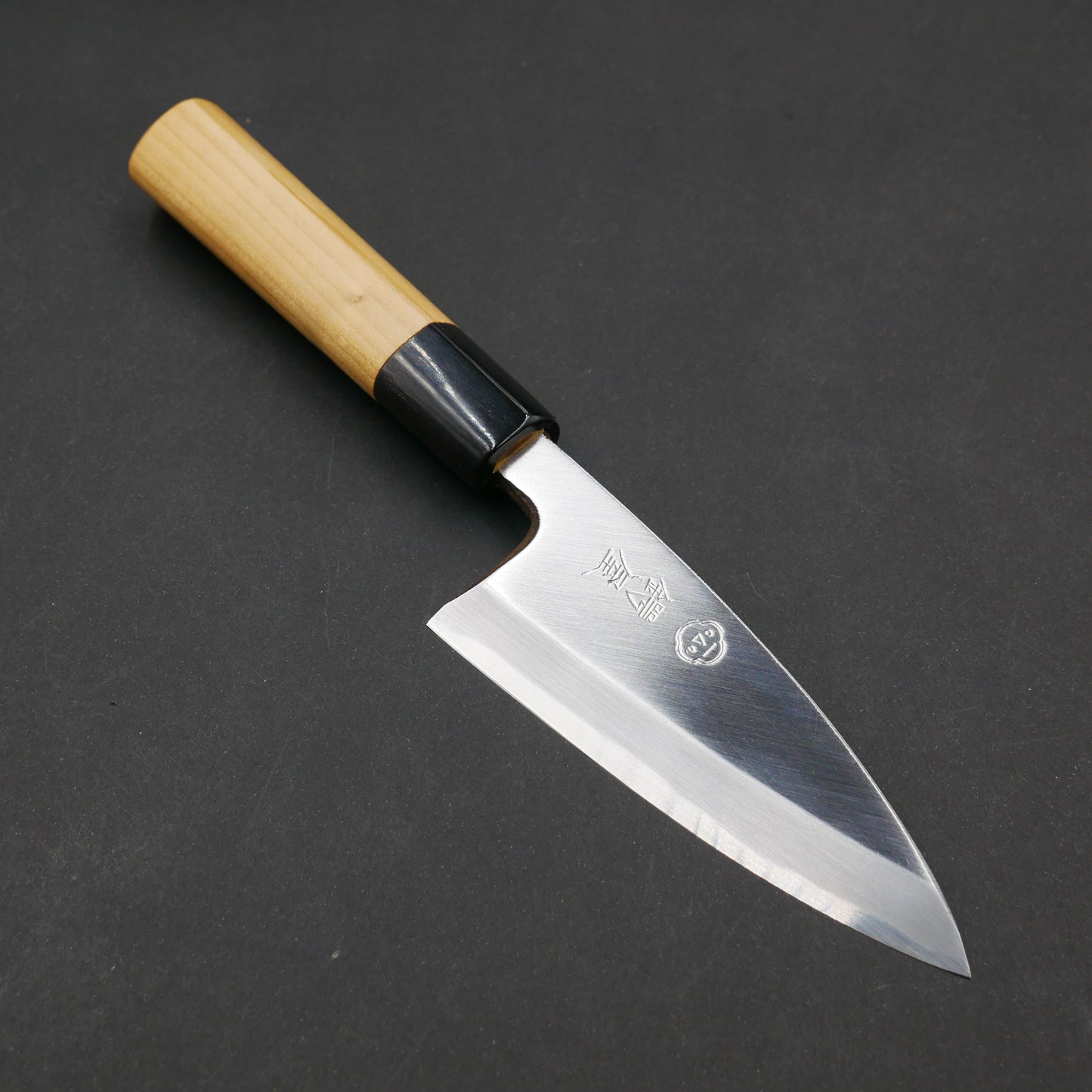 White#2 Carbon Steel Small Deba Magnolia Handle