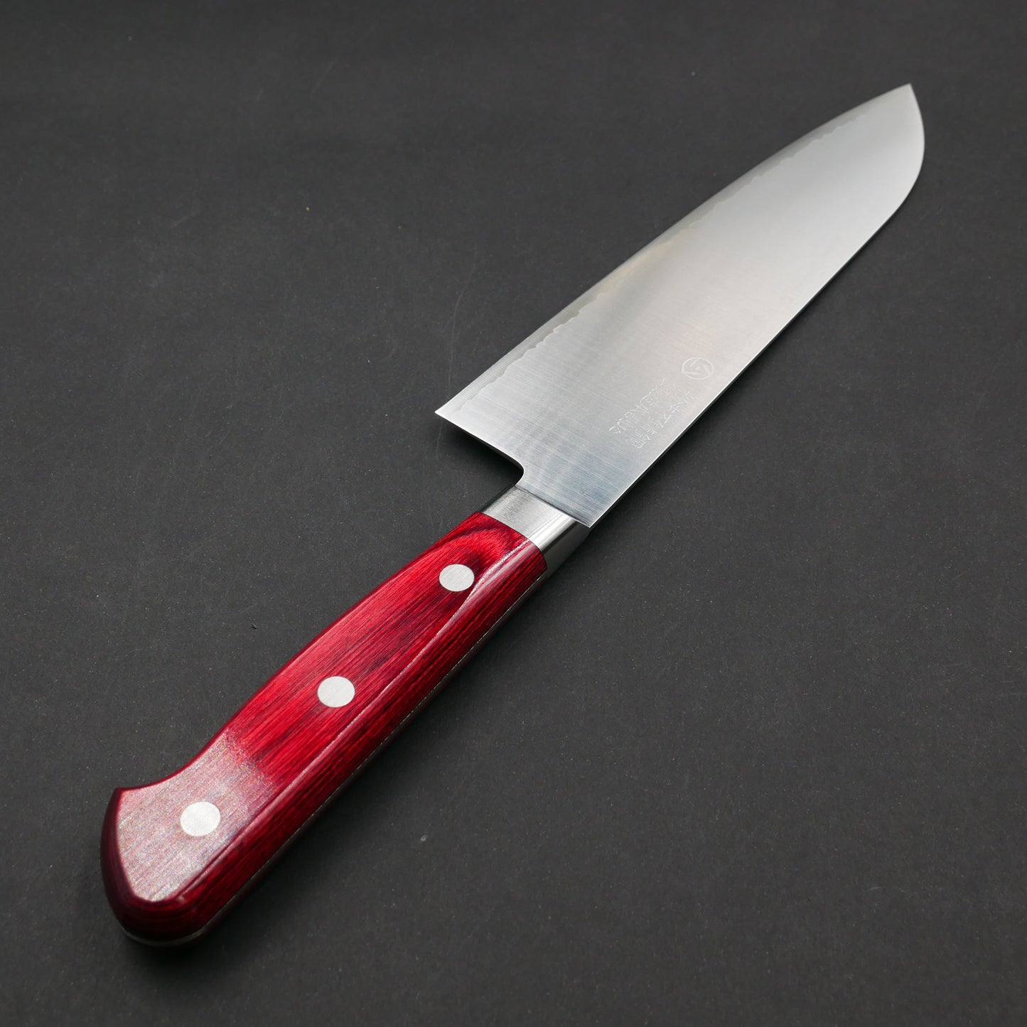 HSS Santoku Red Handle
