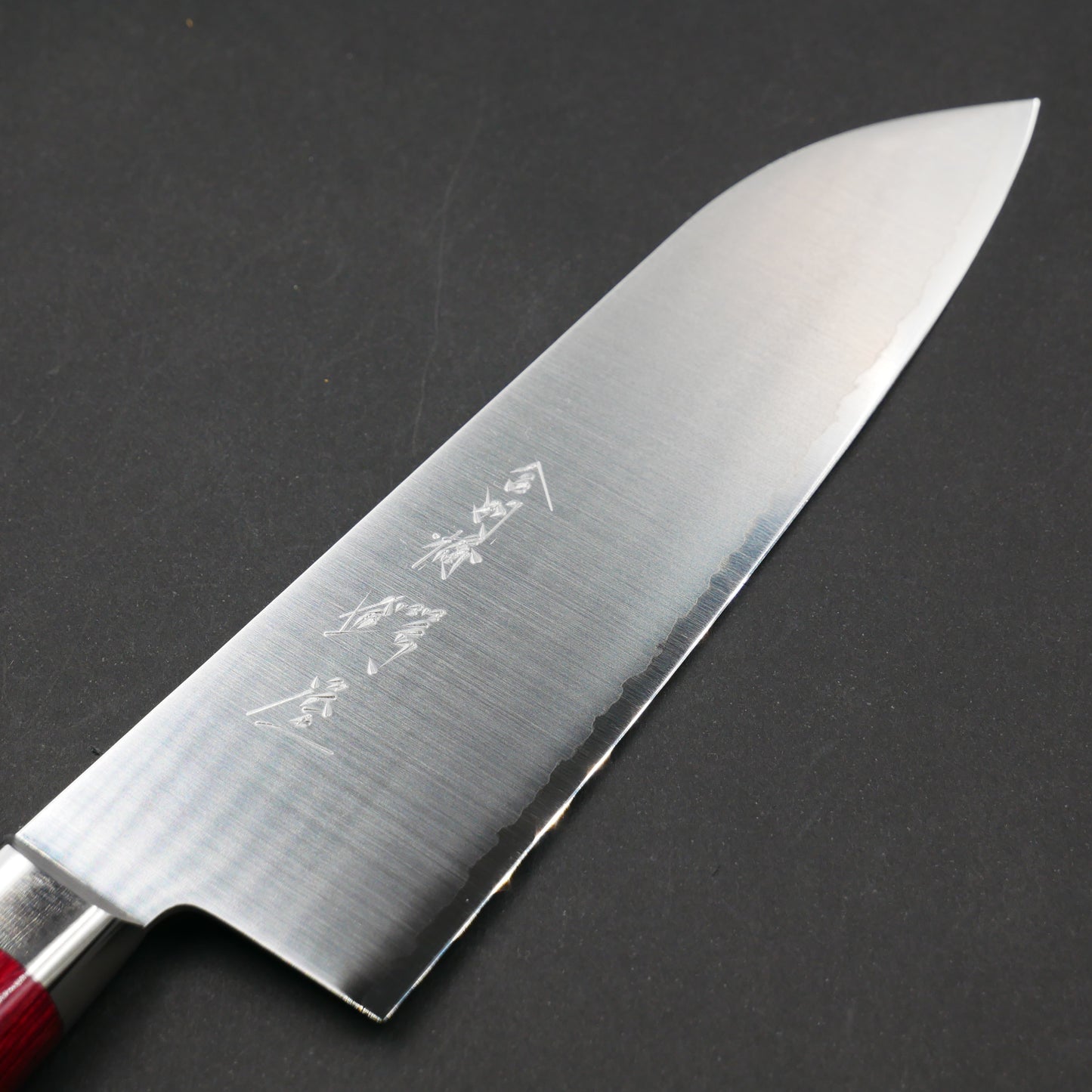 HSS Santoku Red Handle