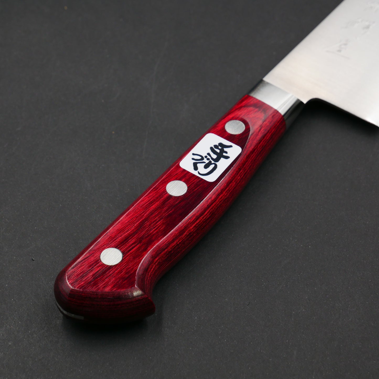 HSS Santoku Red Handle