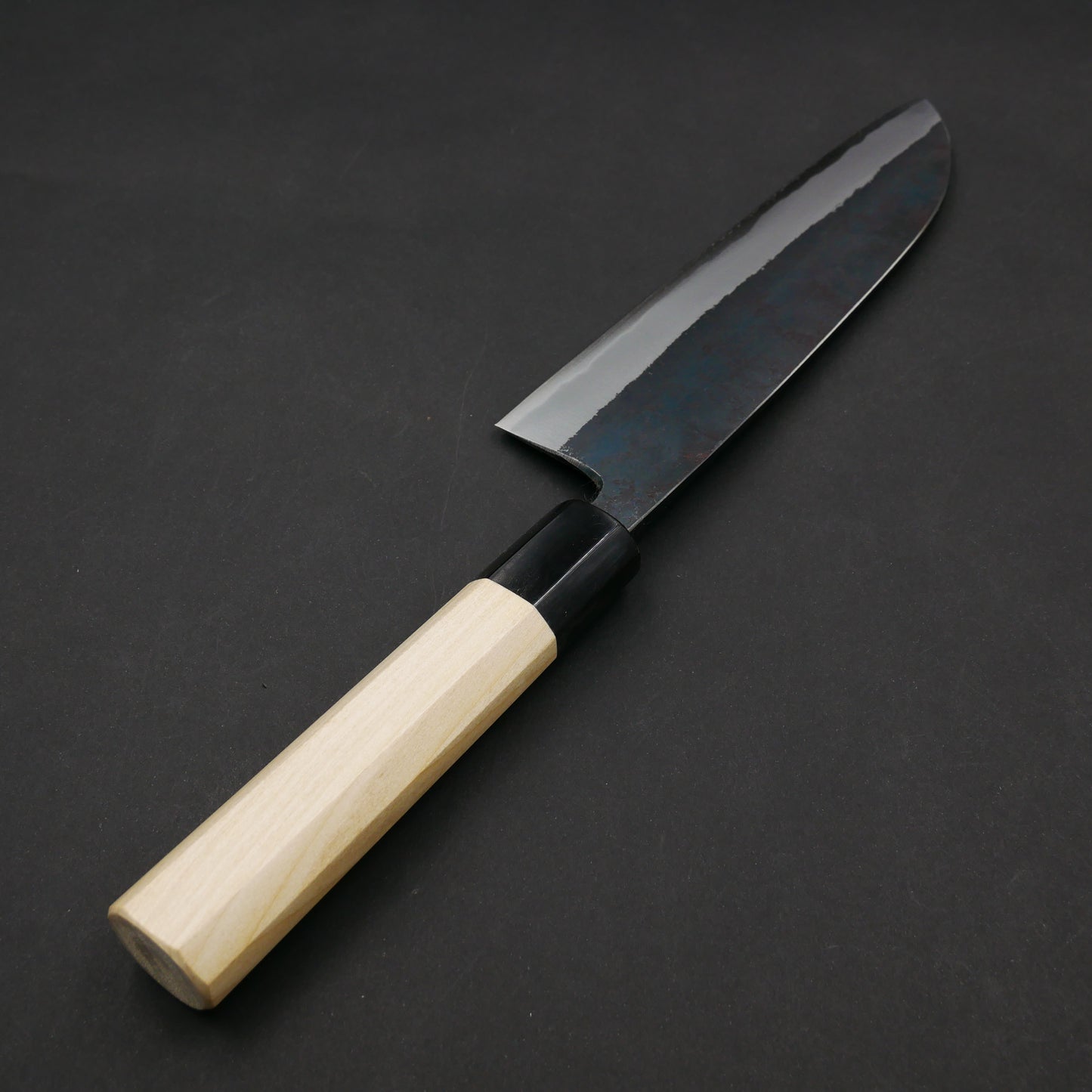 青二鋼 黒打 三徳 朴八角柄