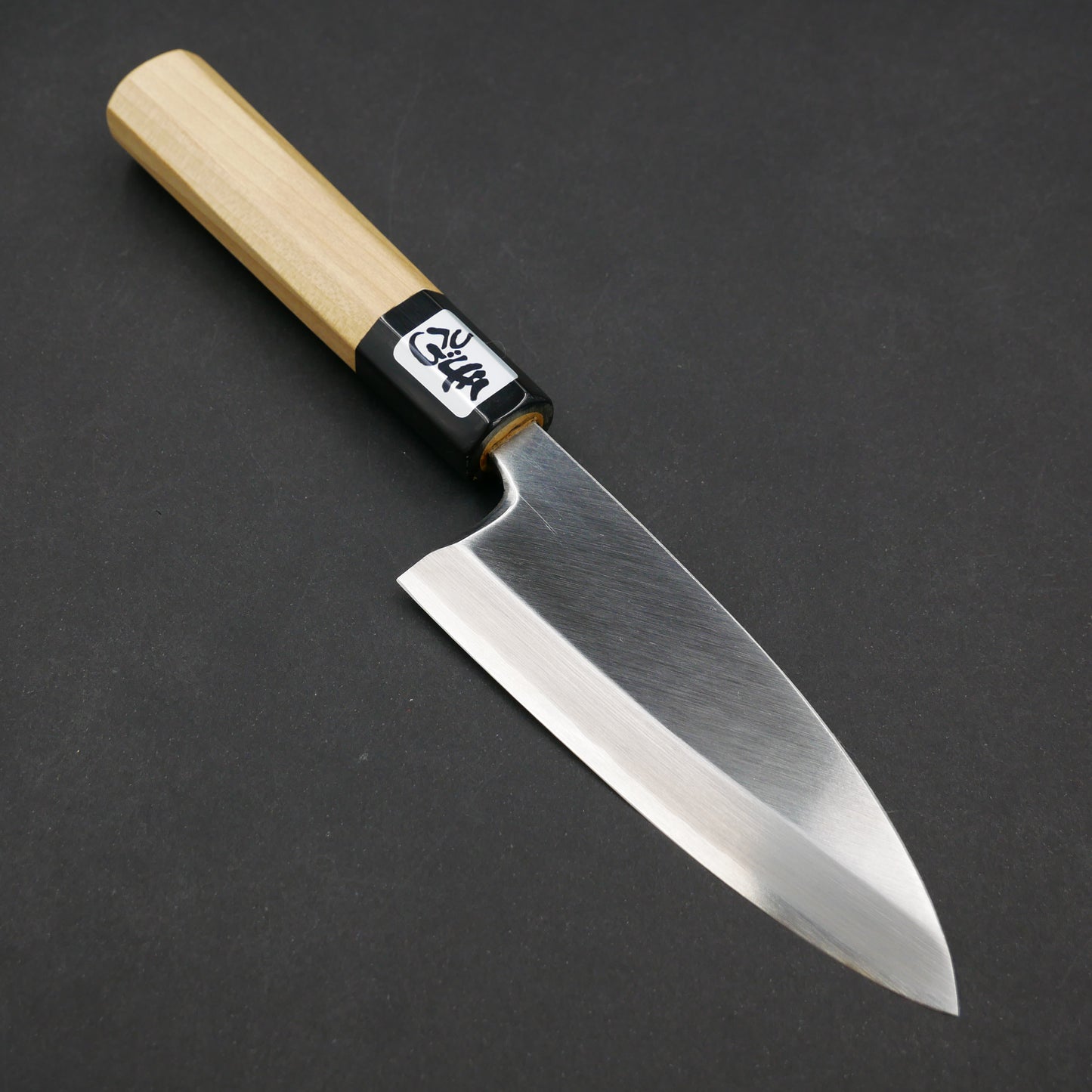 Silver#3 Stainless Steel Small Deba Magnolia Octagonal Handle