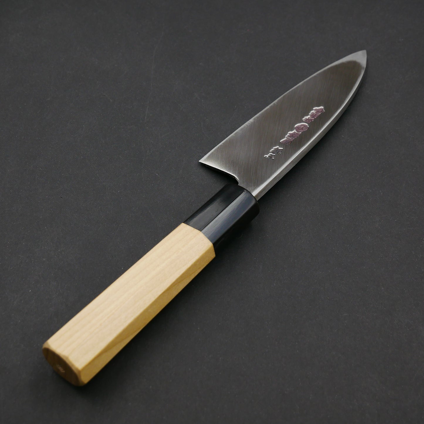 Silver#3 Stainless Steel Small Deba Magnolia Octagonal Handle