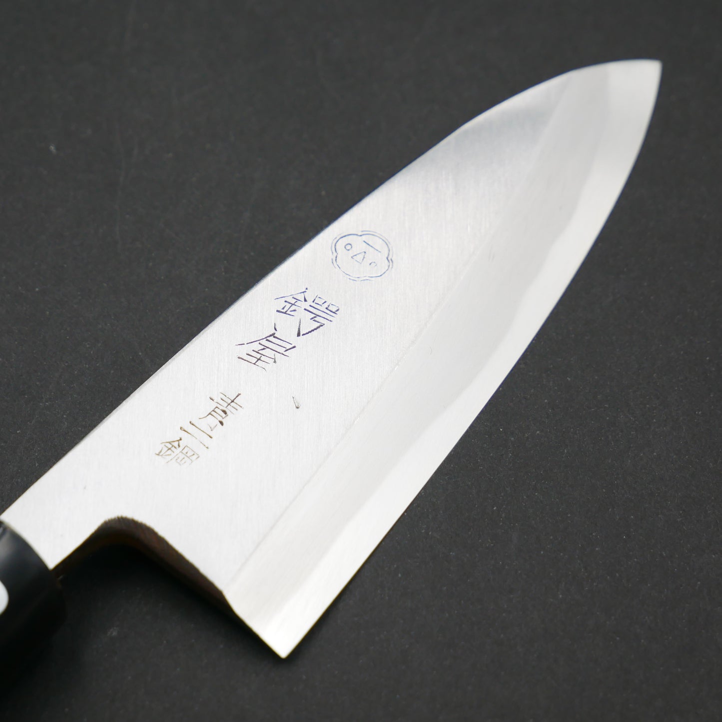 Blue#2 Carbon Steel Fine-Finish Small Deba Magnolia Handle