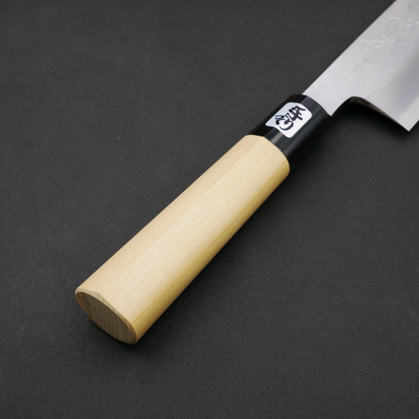 Blue#2 Carbon Steel Fine-Finish Usuba Magnolia Handle