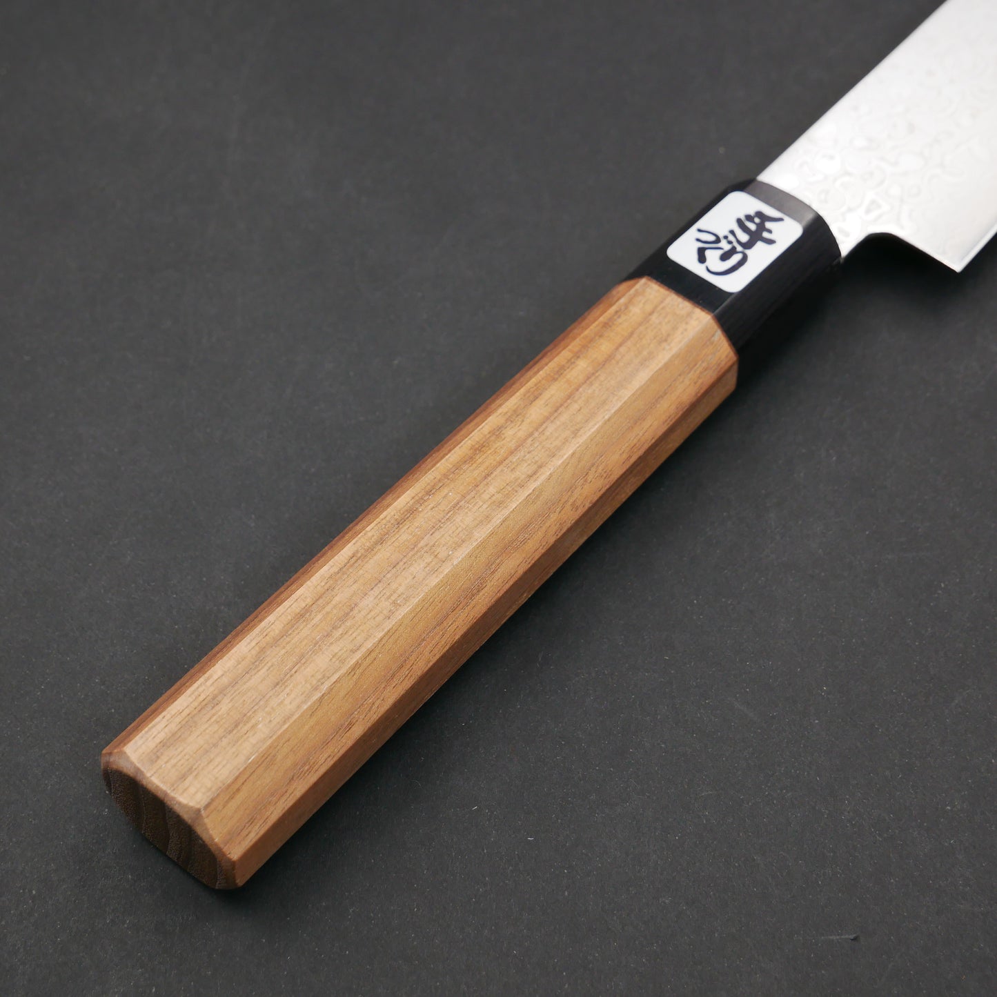 AUS10 Damascus Sujihiki Walnut Octagonal Handle