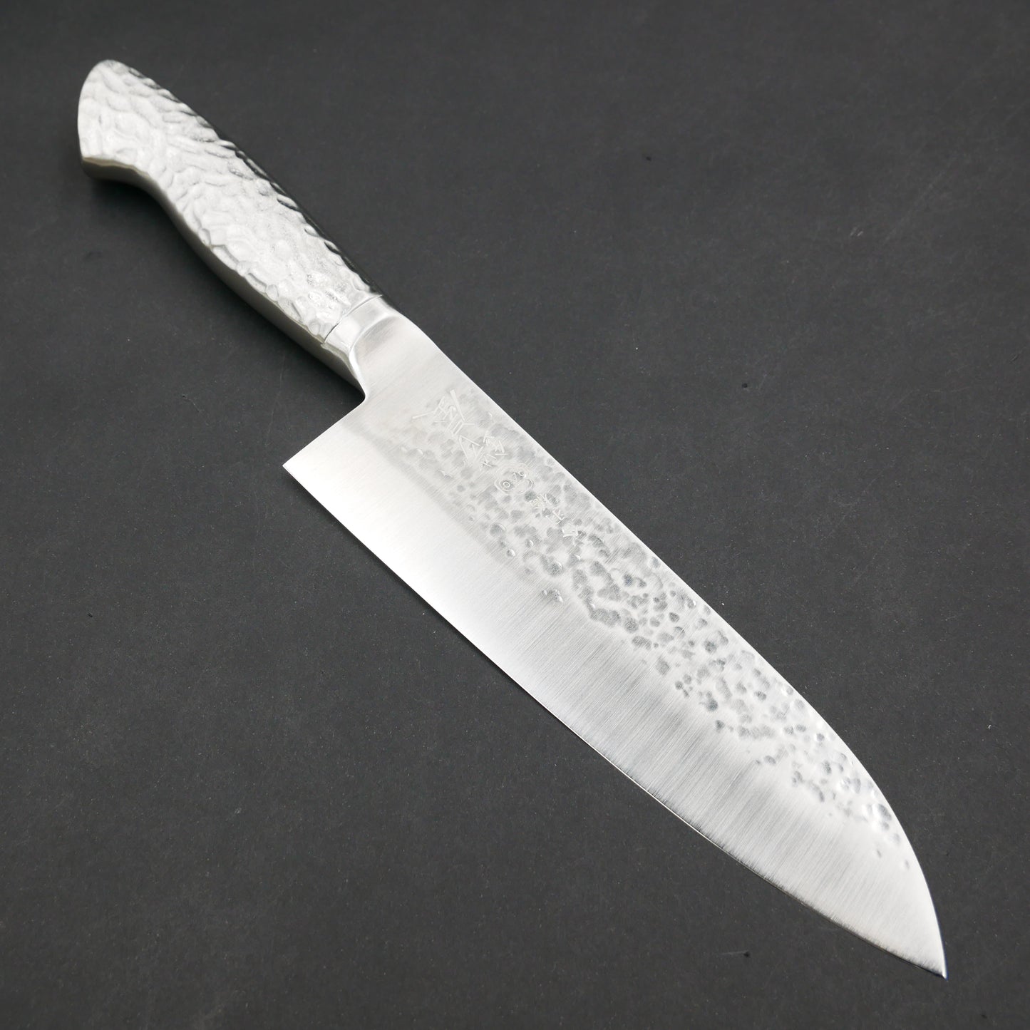 Molybdenum Vanadium Steel Tsuchime Santoku Stainless Steel Handle