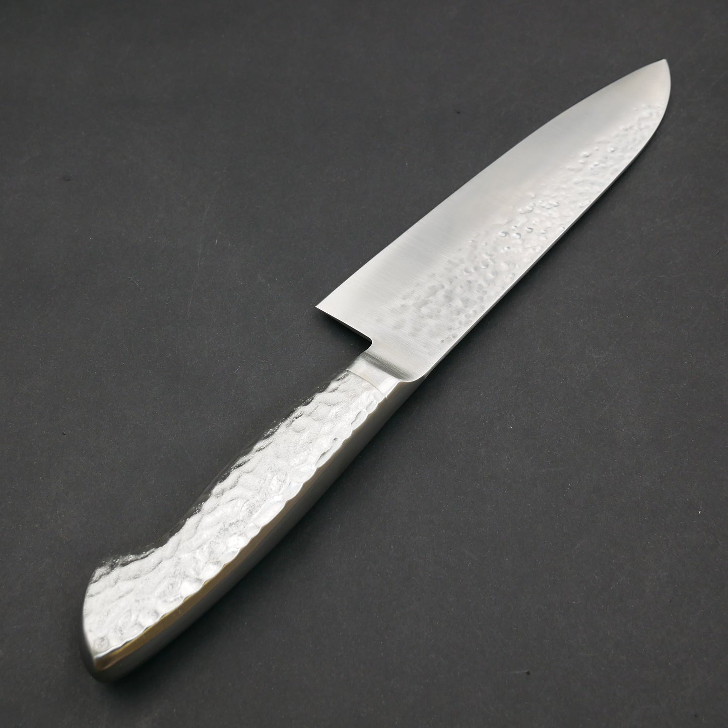 Molybdenum Vanadium Steel Tsuchime Santoku Stainless Steel Handle