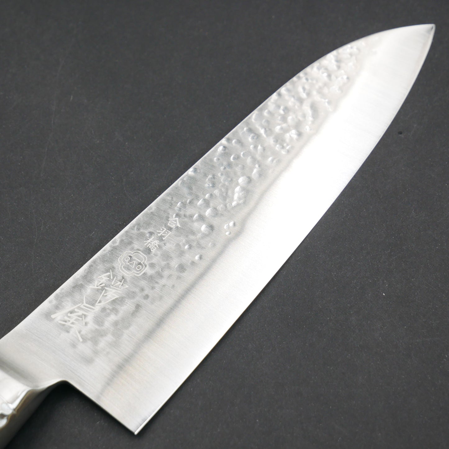 Molybdenum Vanadium Steel Tsuchime Santoku Stainless Steel Handle