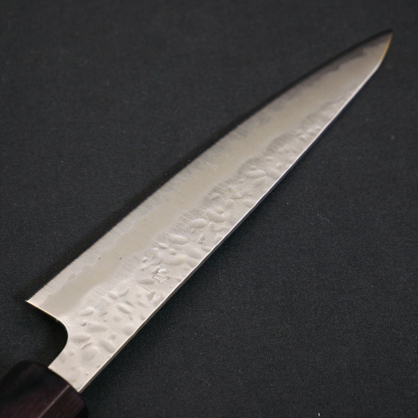 White#1 Carbon Steel Tsuchime Petty Walnut Octagonal Handle