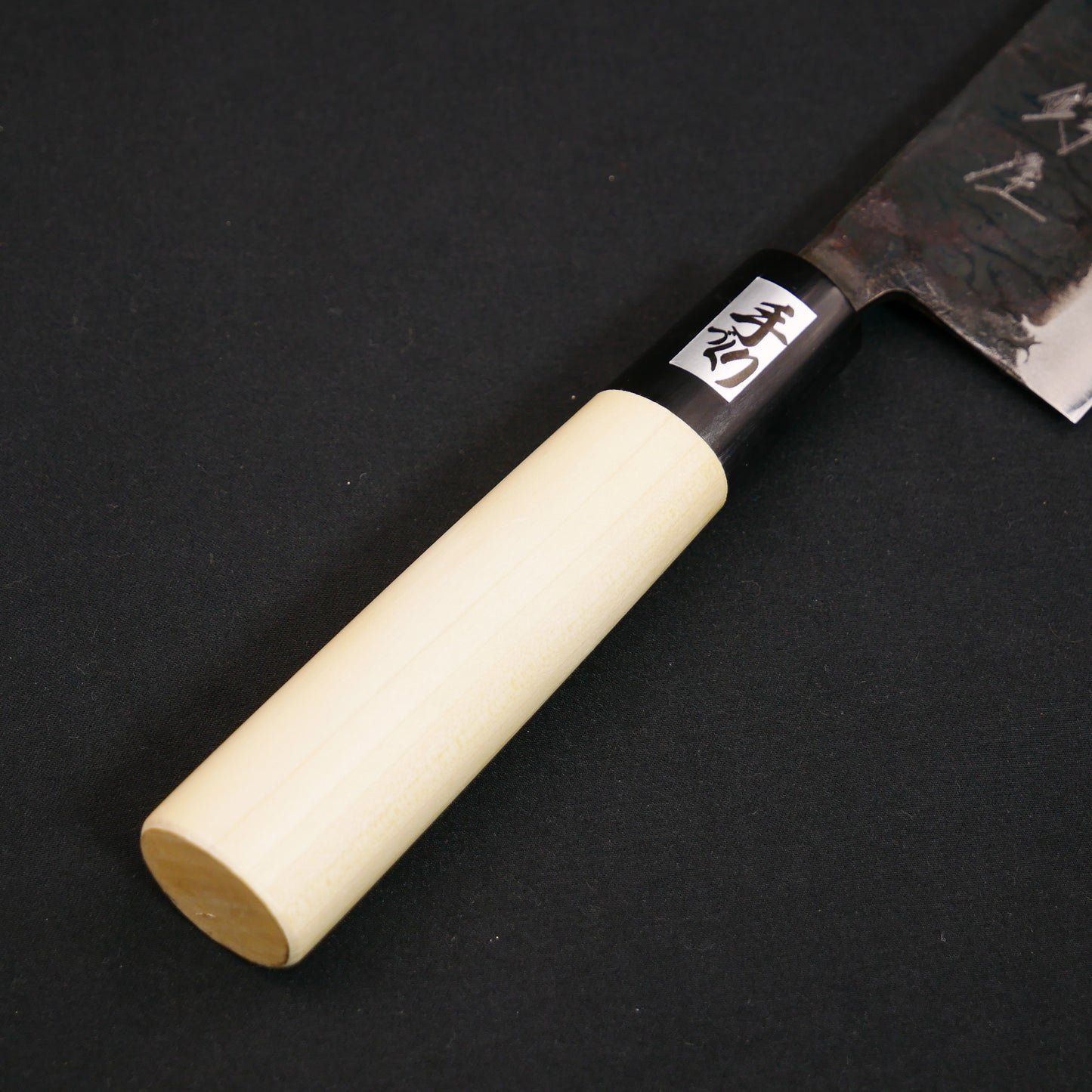 White#2 Carbon Steel Kurouchi Small Nakiri Magnolia Handle