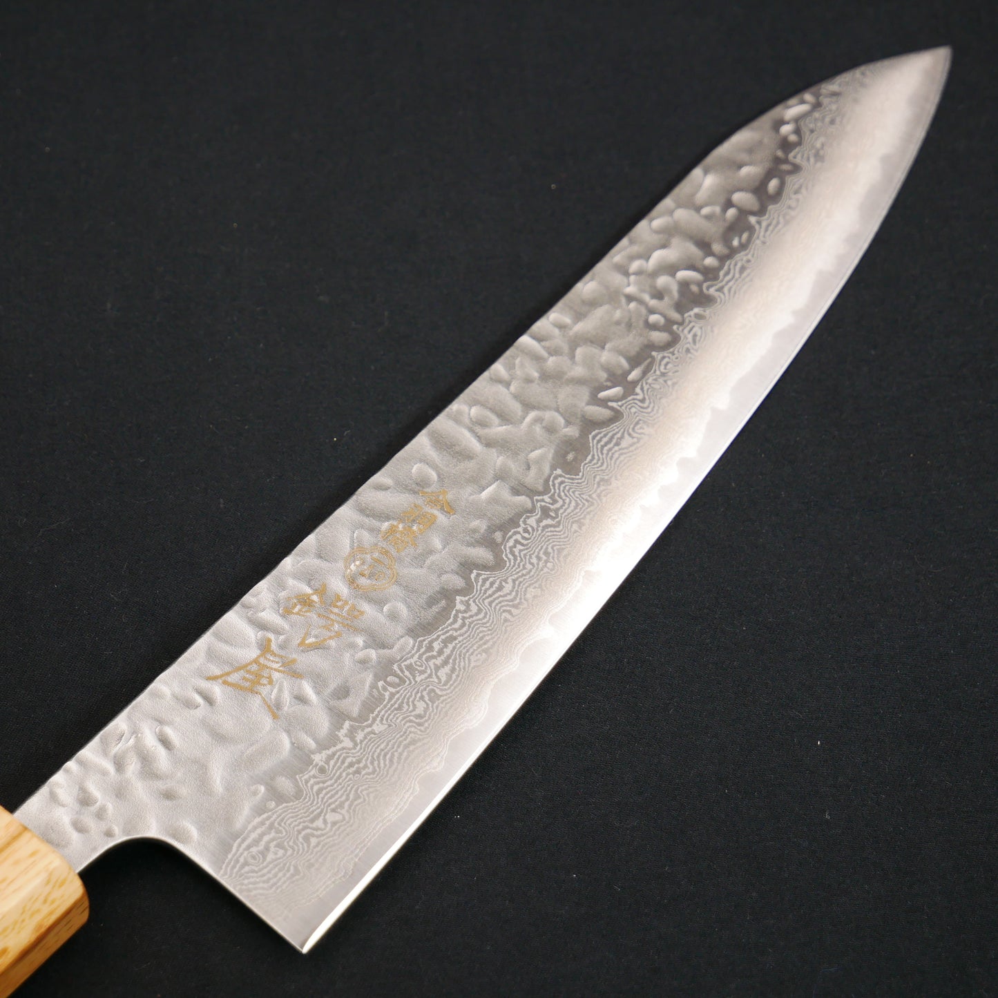 AUS10 Tsuchime Damascus Gyuto Walnut Octagonal Handle