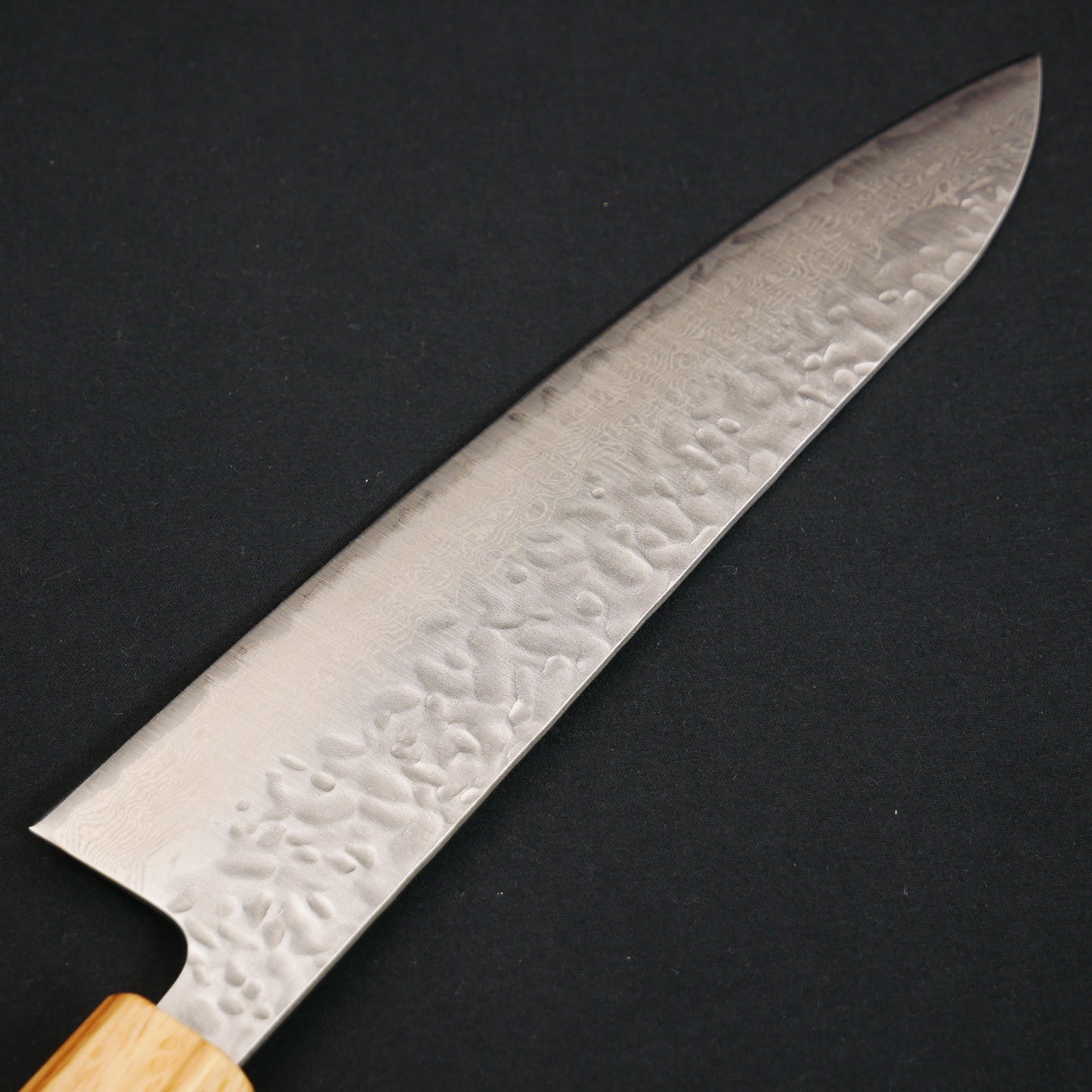 AUS10 Tsuchime Damascus Gyuto Walnut Octagonal Handle