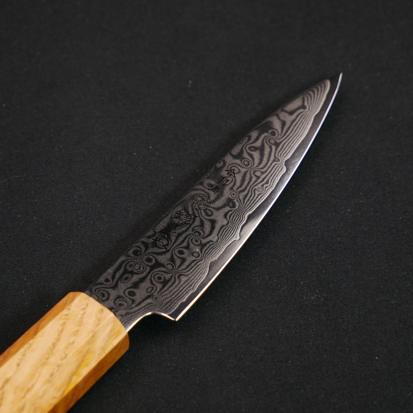 Molybdenum Vanadium Steel 67Layers Damascus Paring Oak Octagonal Handle