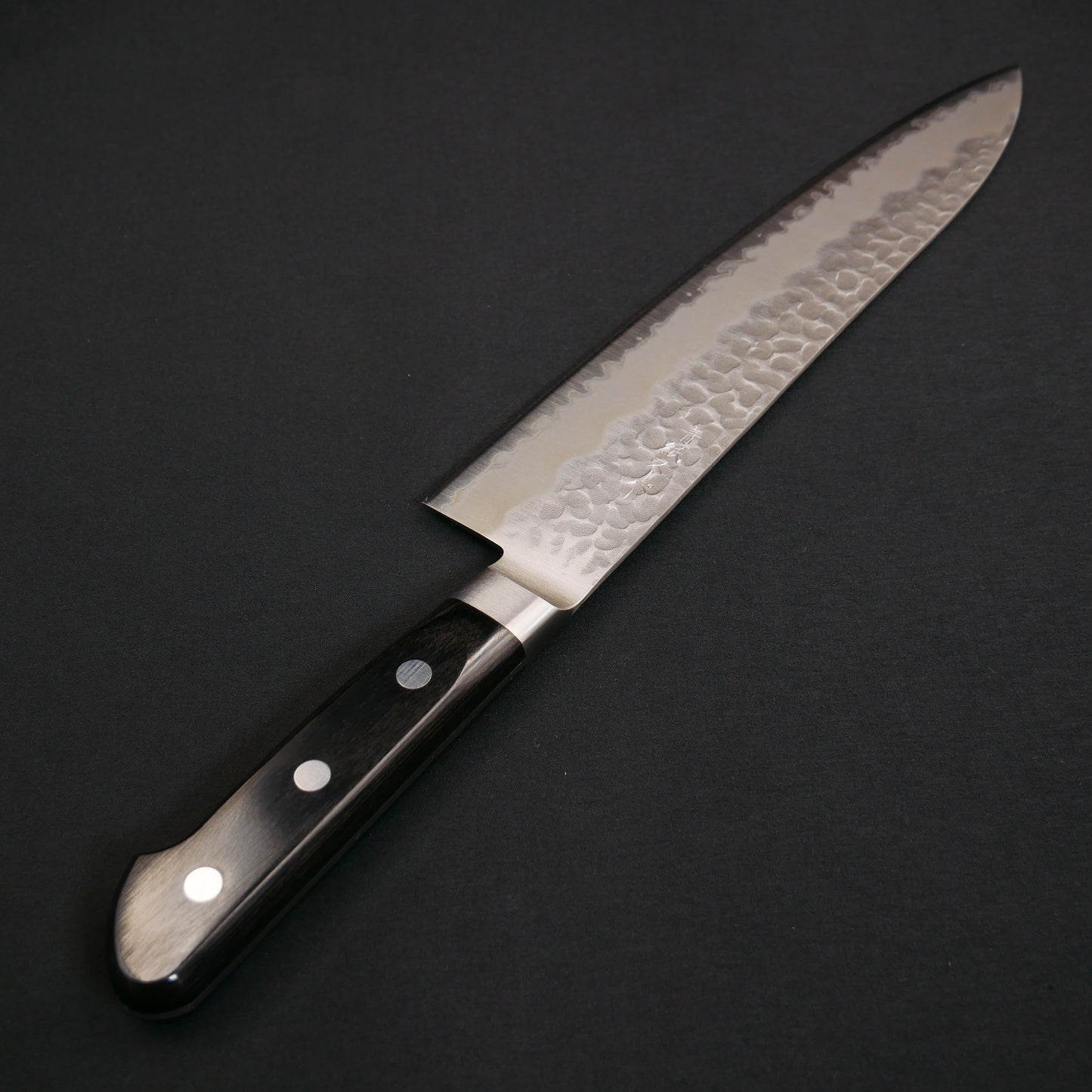 BlueSuper Carbon Steel Tsuchime StainlessClad Gyuto
