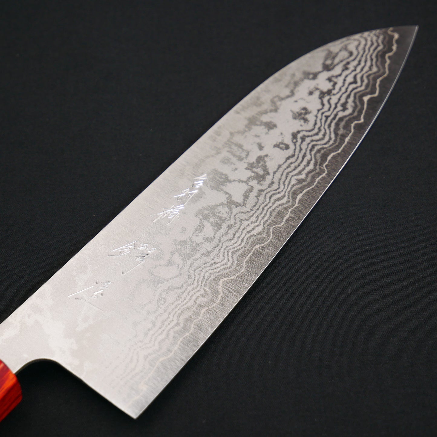 VG10 Damascus Santoku Walnut Octagonal Handle