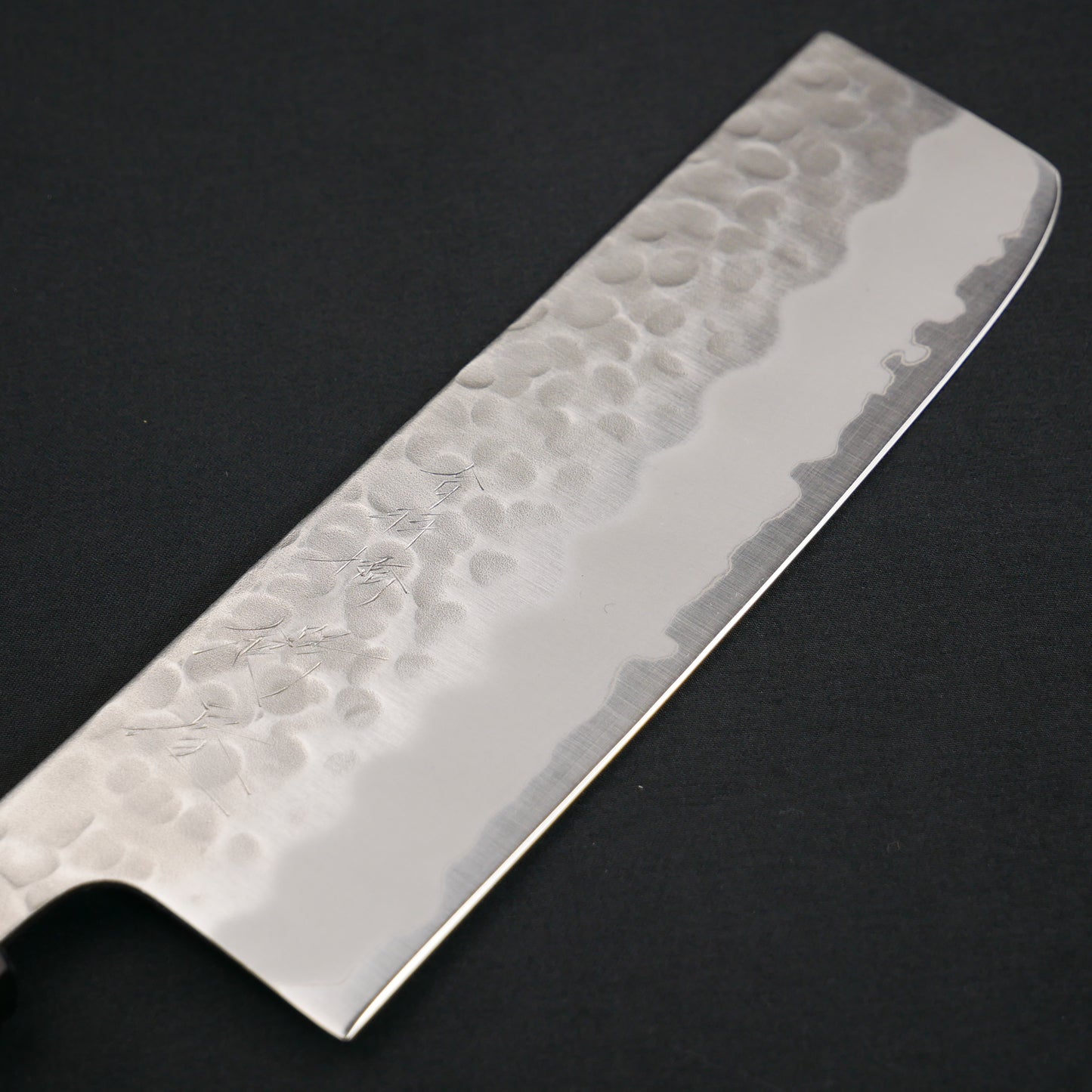 White#2 Carbon Steel Tsuchime StainlessClad Nakiri Yew Octagonal Handle