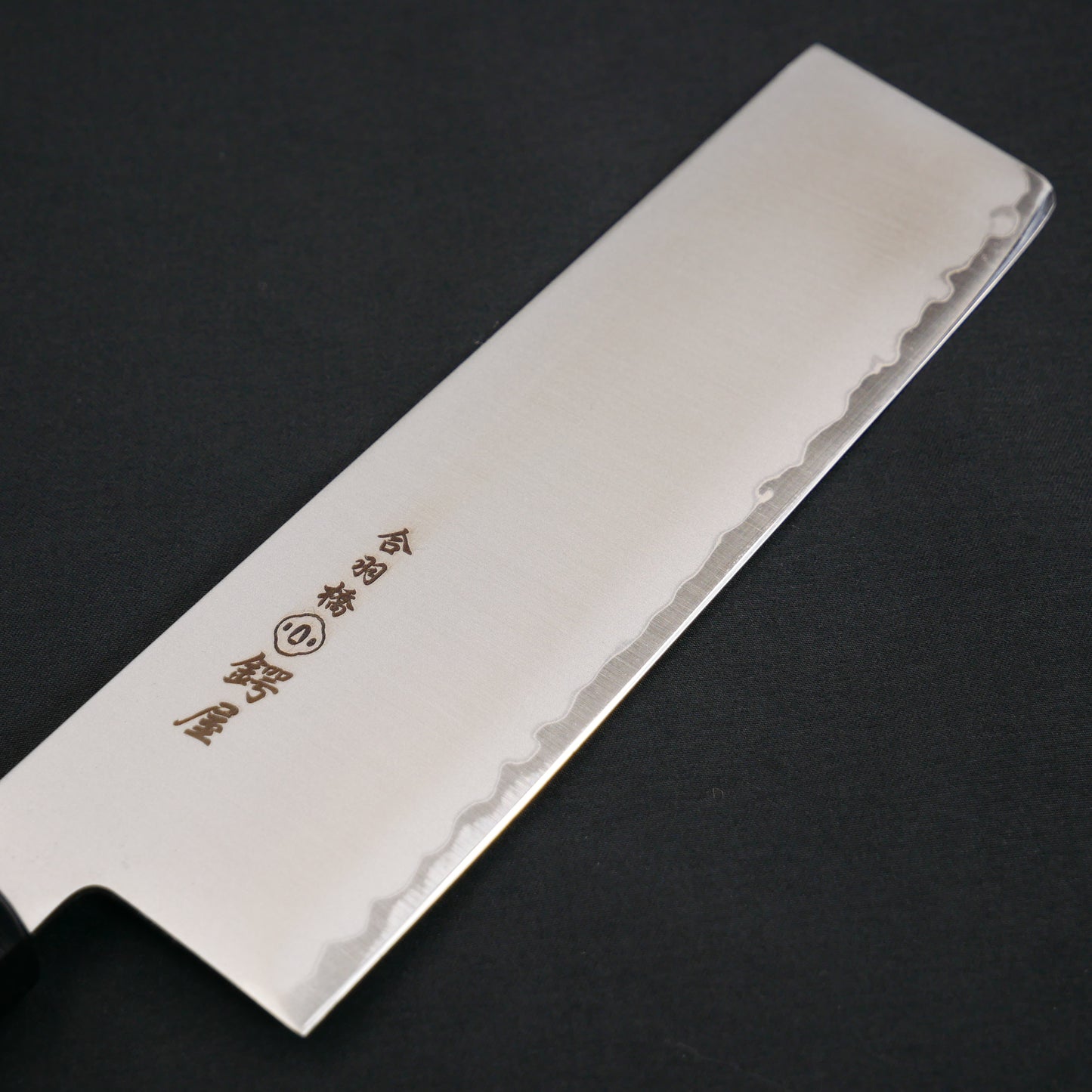 BlueSuper Carbon Steel Nakiri Zelkova Octagonal Handle