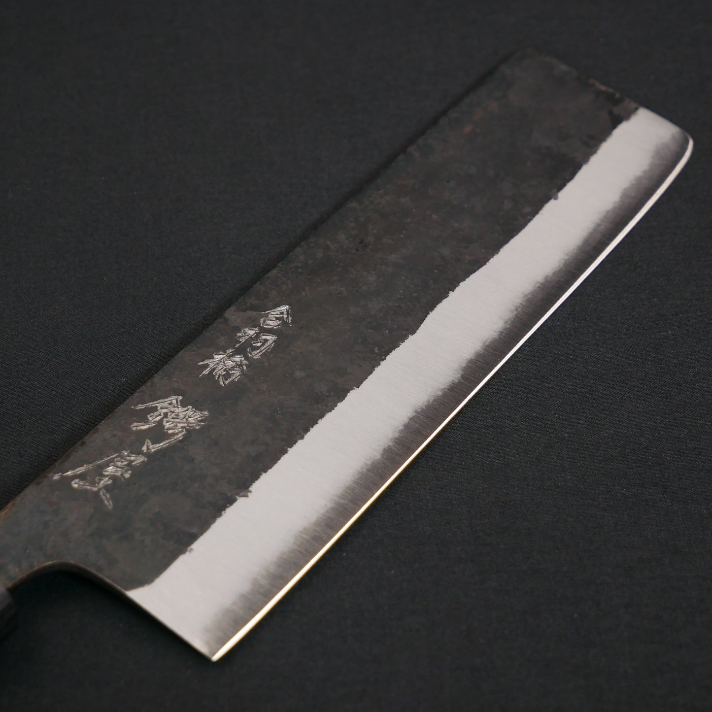 本種子島 青二鋼 黒打 小菜切 紫檀柄