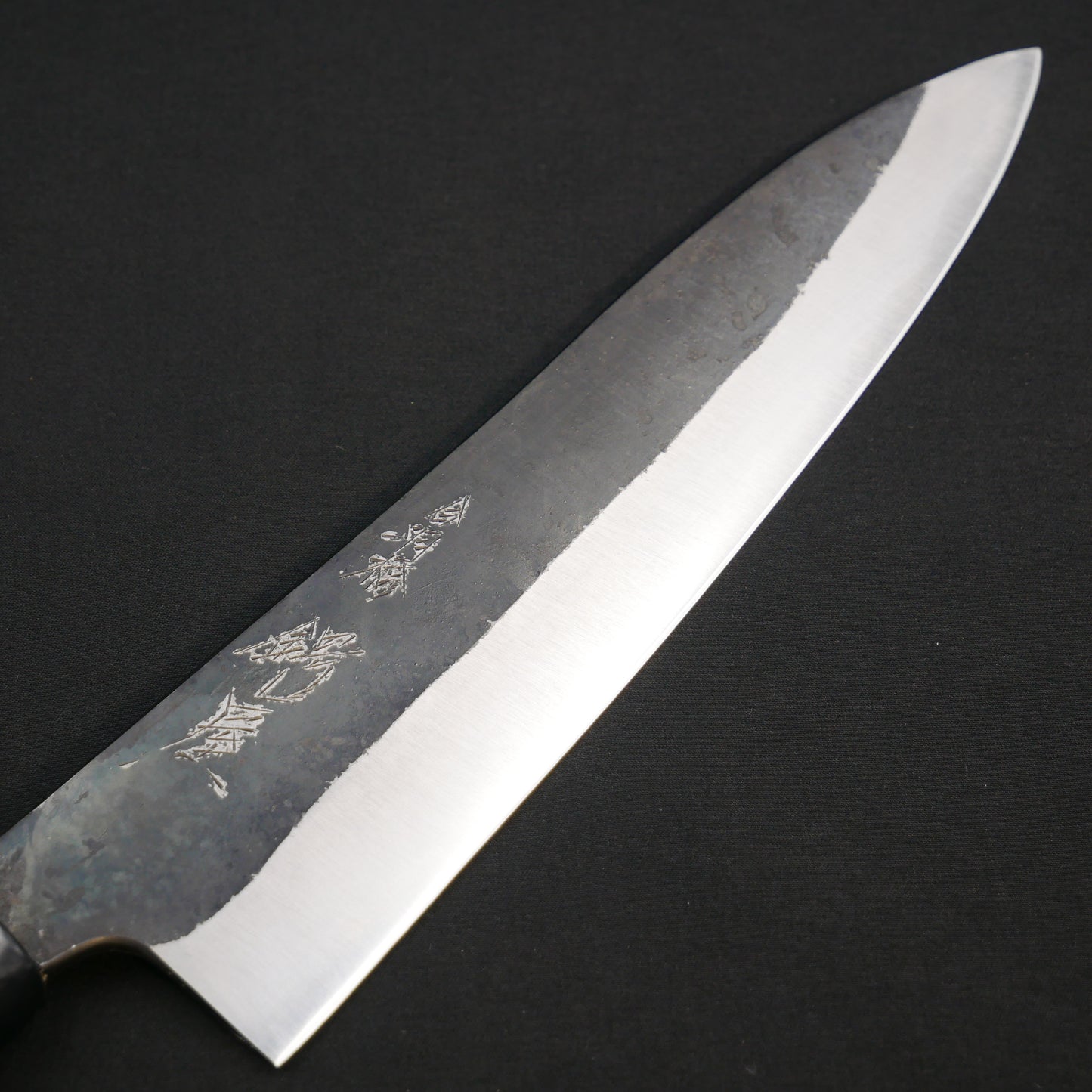 "Tanegashima" Blue#2 Carbon Steel Kurouchi Gyuto Rosewood Handle