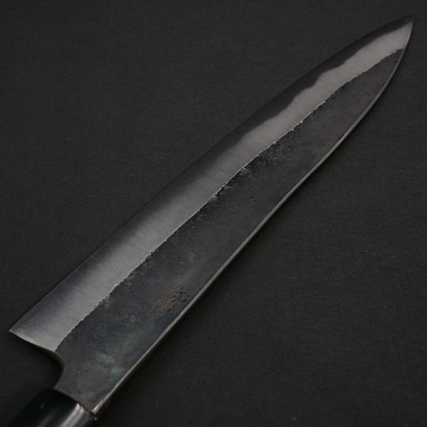"Tanegashima" Blue#2 Carbon Steel Kurouchi Gyuto Rosewood Handle