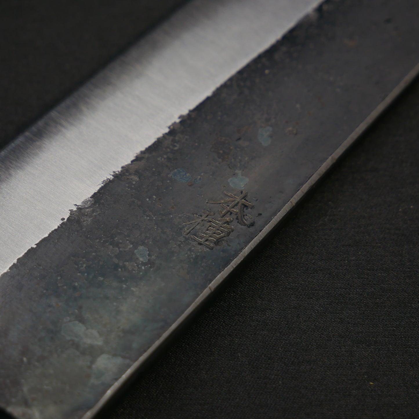 "Tanegashima" Blue#2 Carbon Steel Kurouchi Gyuto Rosewood Handle