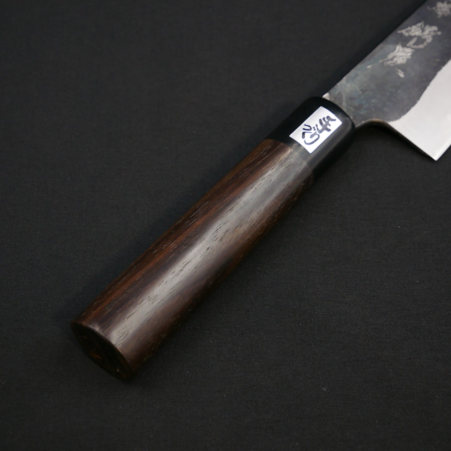 "Tanegashima" Blue#2 Carbon Steel Kurouchi Gyuto Rosewood Handle