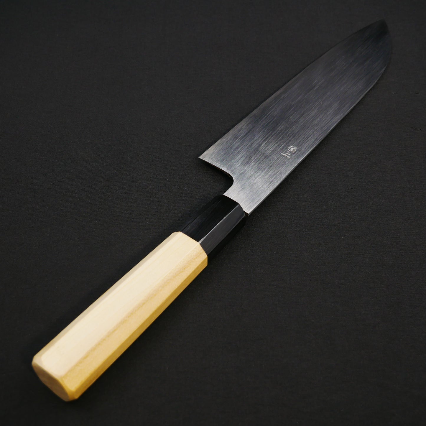 White#2 Carbon Steel Santoku Magnolia Octagonal Handle