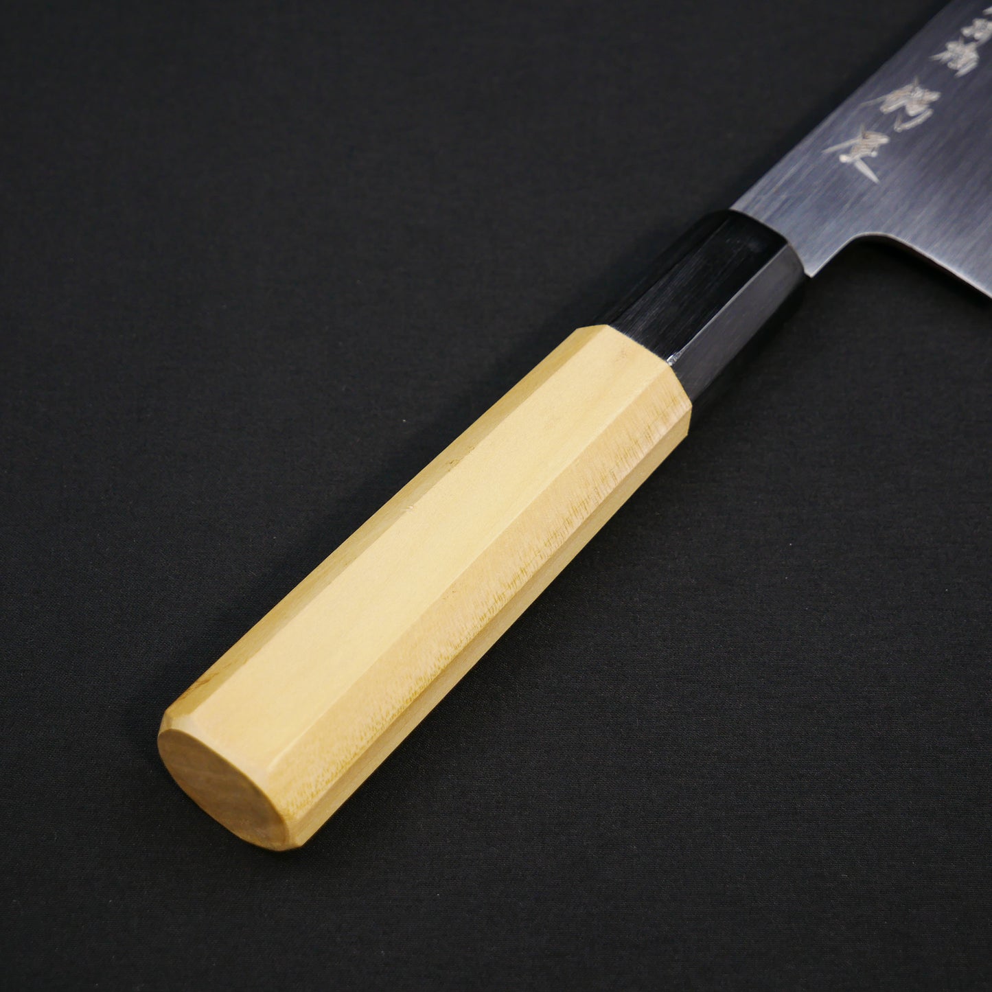 White#2 Carbon Steel Santoku Magnolia Octagonal Handle
