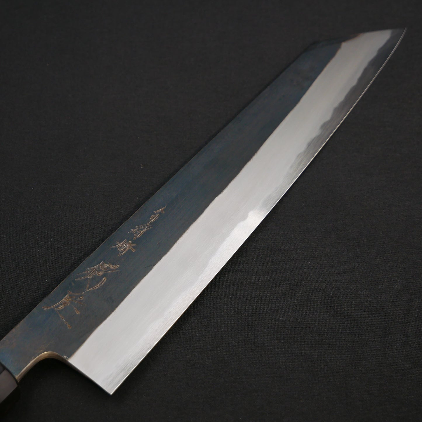 青一鋼 黒打 切付牛刀 イチイ八角柄