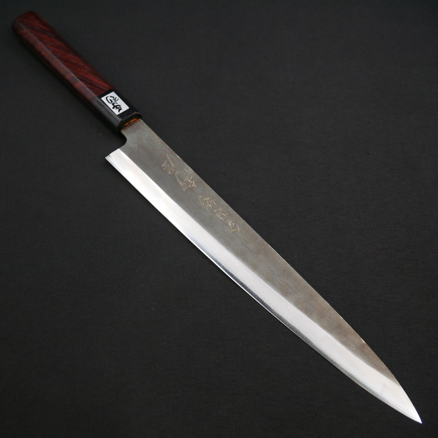 吉田刃物 ZDP189 黒打 筋引 紫檀八角柄