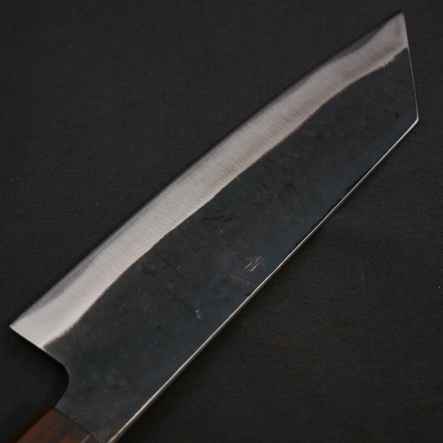 Blue#1 Carbon Steel Kurouchi StainlessClad Kiritsuke Gyuto Walnut Octagonal Handle