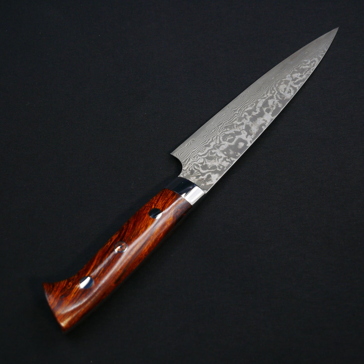 Saji Takeshi HSS 63Layers Damascus Petty Ironwood Handle