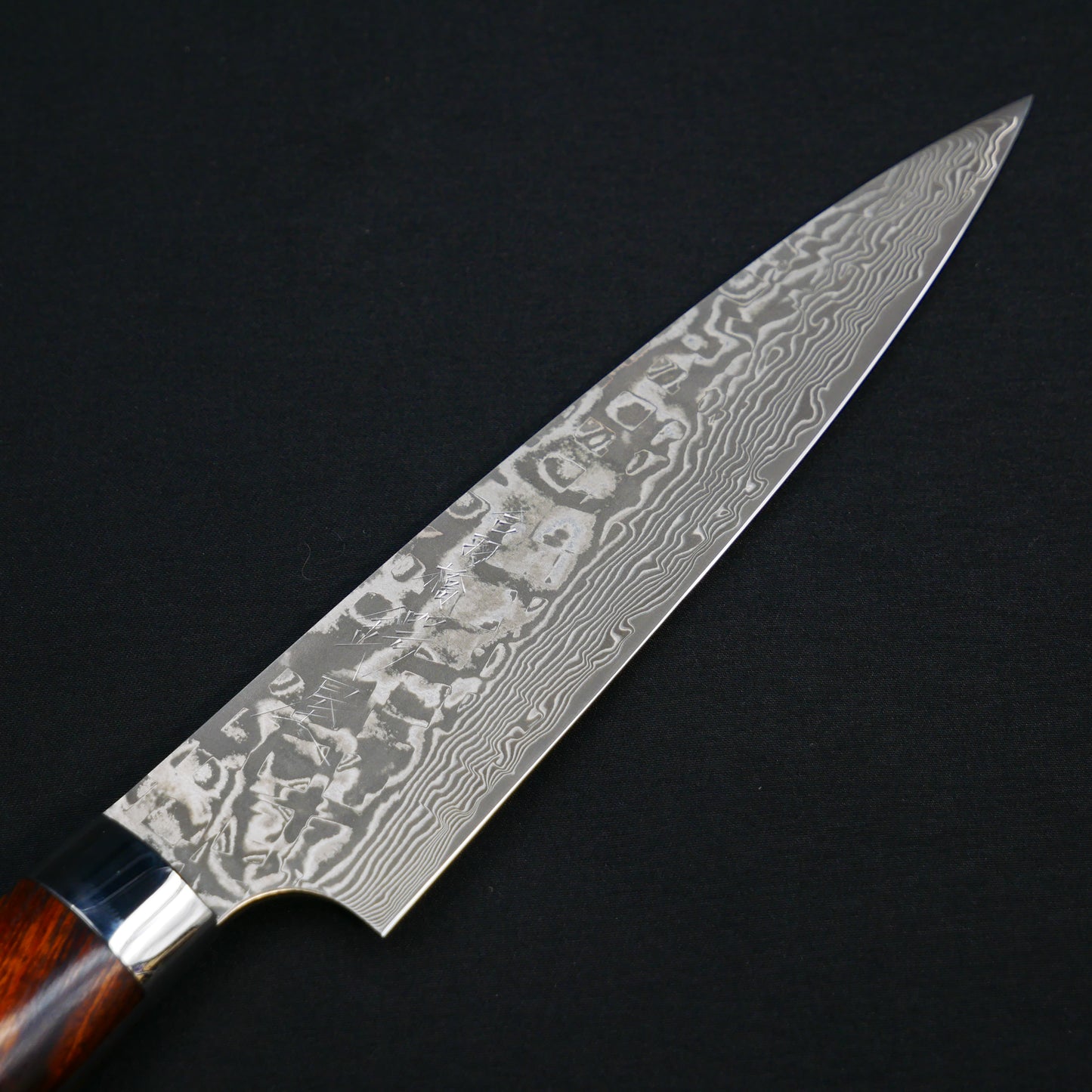 Saji Takeshi HSS 63Layers Damascus Petty Ironwood Handle