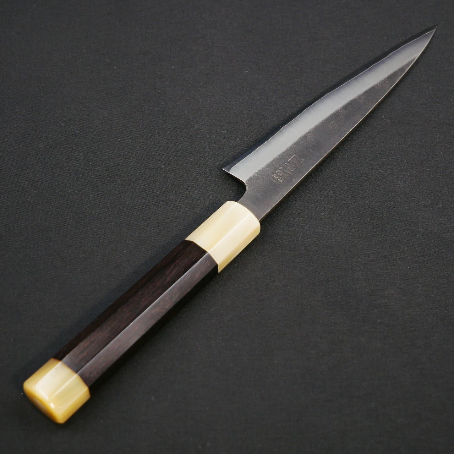 吉田刃物 ZDP189 黒打 ペティ 黒檀八角柄