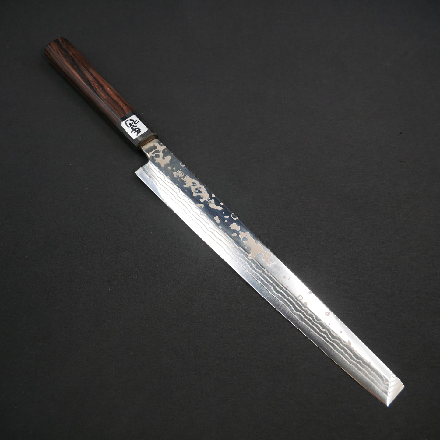 Yoshida Hamono ZDP189 Damascus Takohiki Ebnoy Octagonal Handle