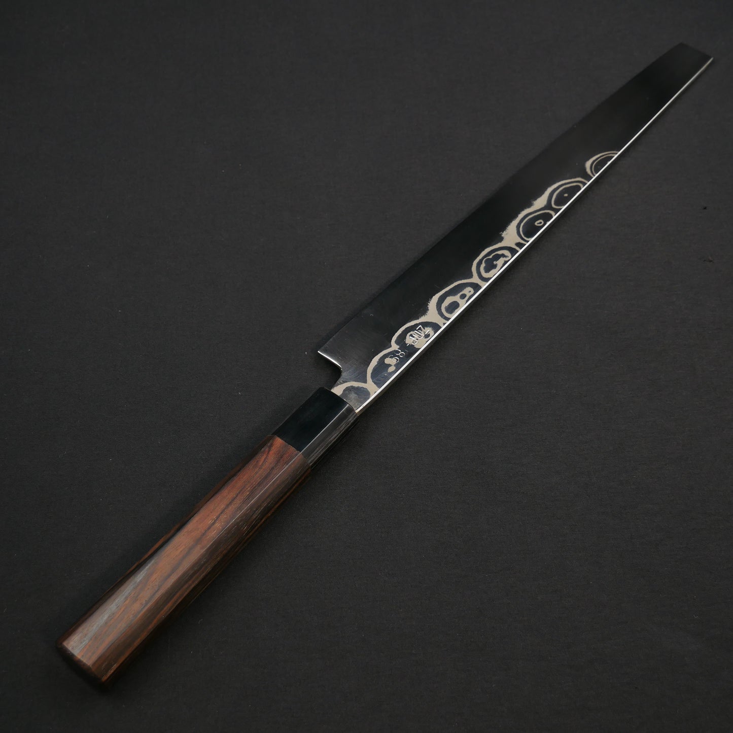 Yoshida Hamono ZDP189 Damascus Takohiki Ebnoy Octagonal Handle